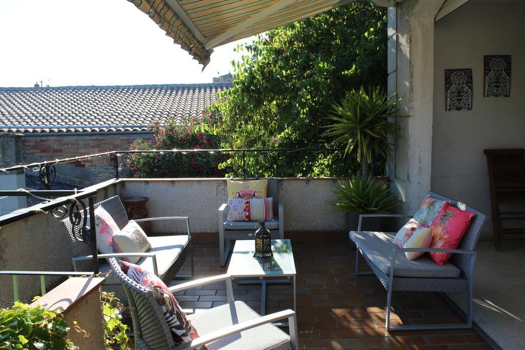 Maison De Maitre A Bram # Jacuzzi Bagian luar foto
