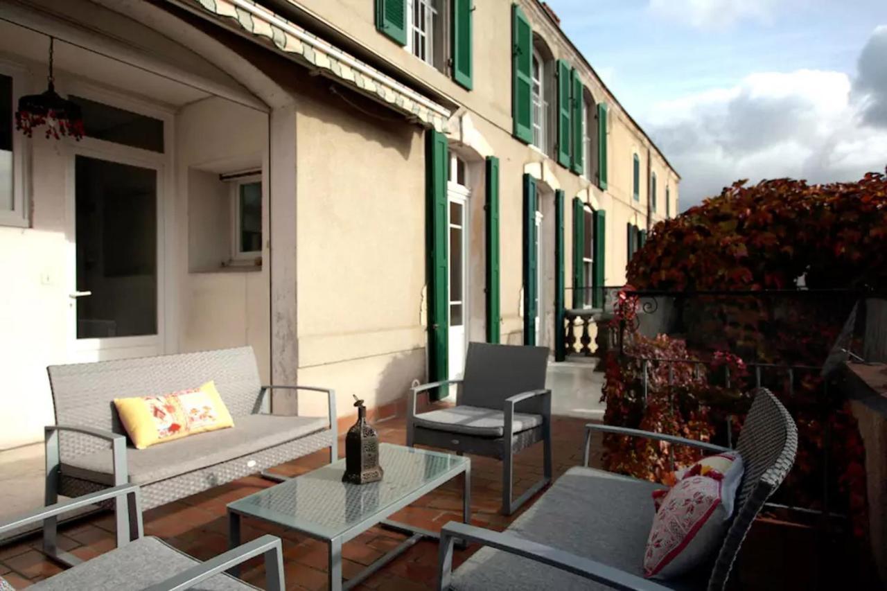 Maison De Maitre A Bram # Jacuzzi Bagian luar foto