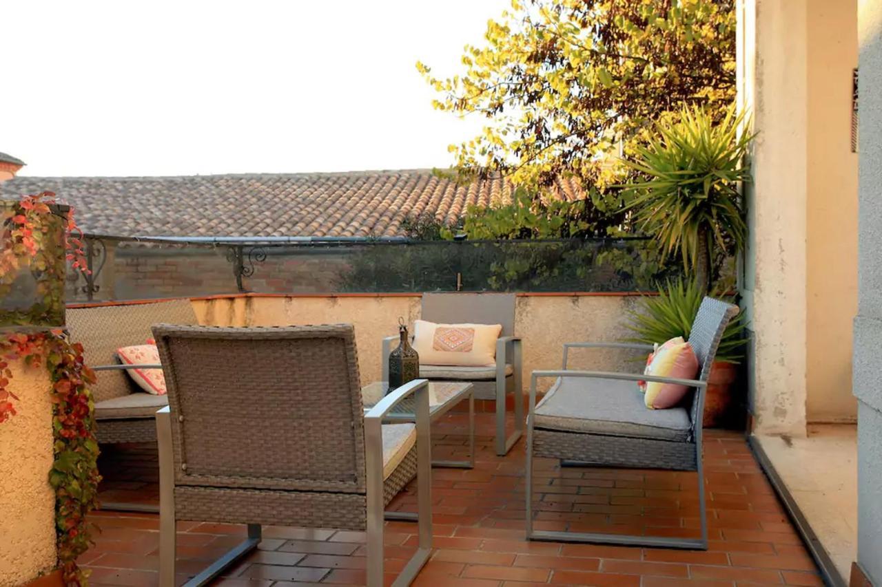 Maison De Maitre A Bram # Jacuzzi Bagian luar foto